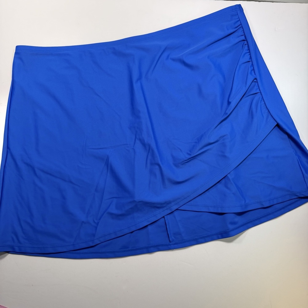 Summersalt Royal Blue Swim Skirt Coverup XL Dry Fit Classic Faux Wrap